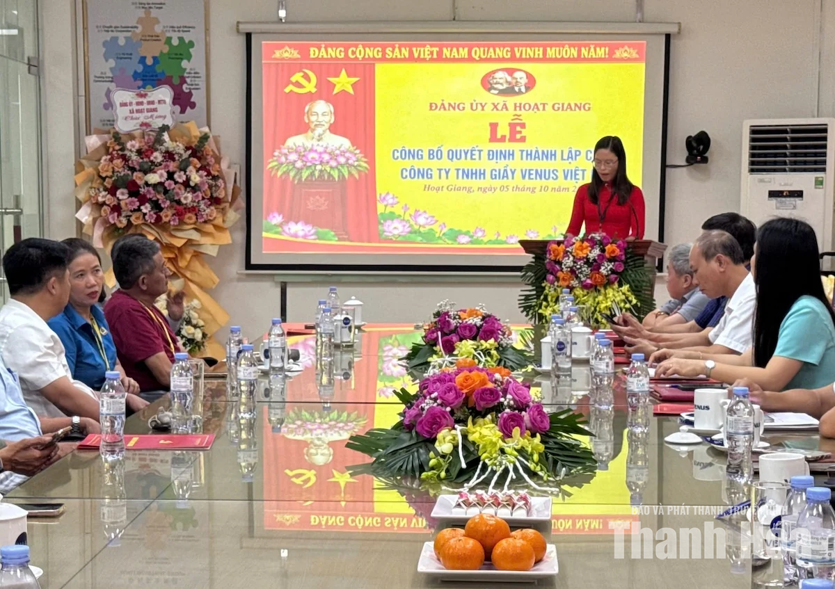 Ra mắt thêm một chi bộ trong doanh nghiệp FDI