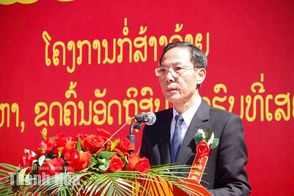 Khởi công xây dựng nhà ở cho Đội Quy tập hài cốt liệt sĩ tại Lào