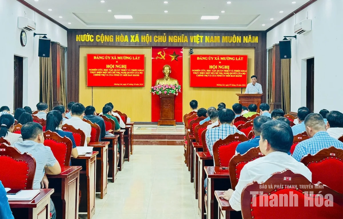Mường Lát quán triệt, triển khai các nghị quyết, chỉ thị của Trung ương