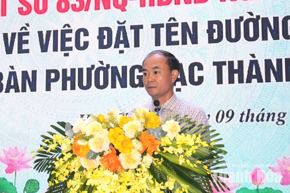 Phường Hạc Thành công bố nghị quyết đặt tên đường, phố