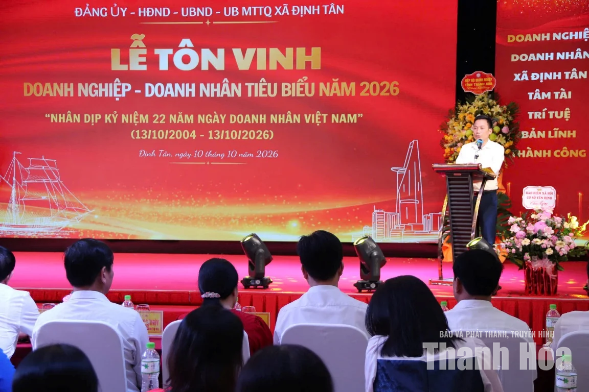 Xã Định Tân tôn vinh doanh nghiệp, doanh nhân tiêu biểu