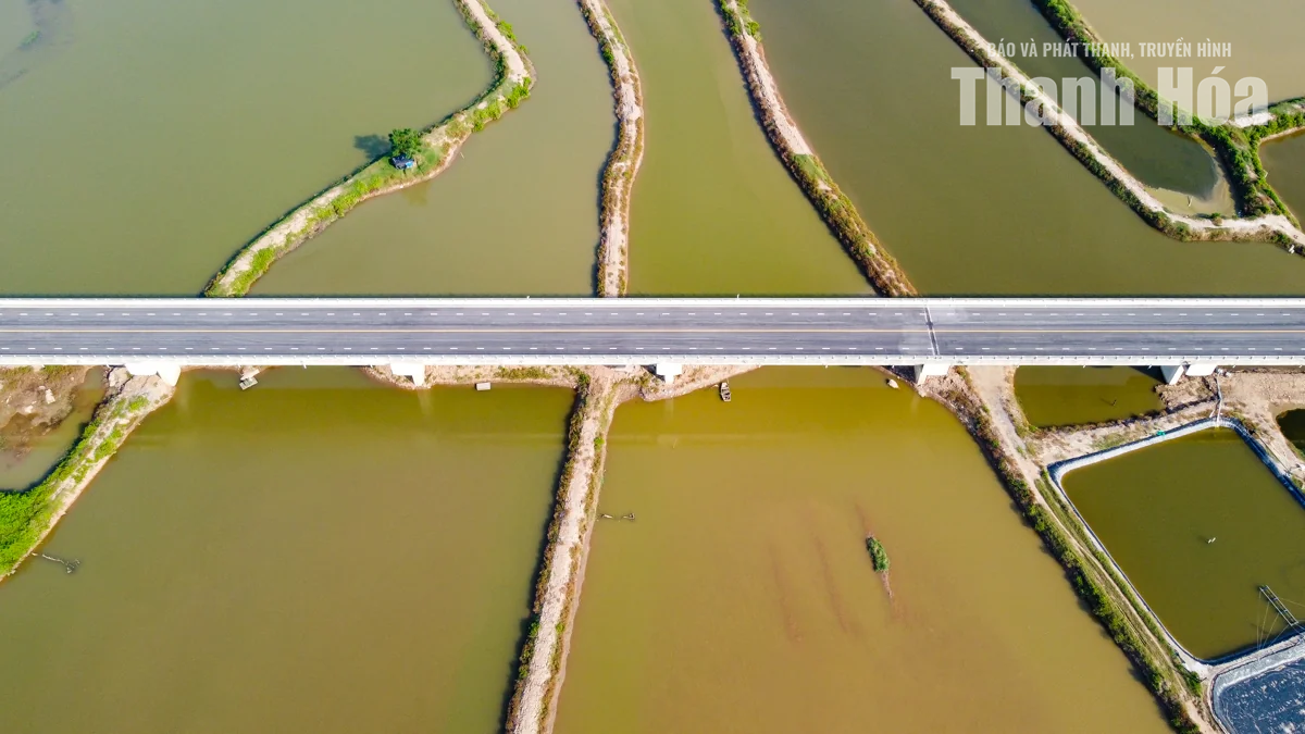Toàn cảnh cây cầu vượt dài nhất tuyến đường ven biển Thanh Hóa