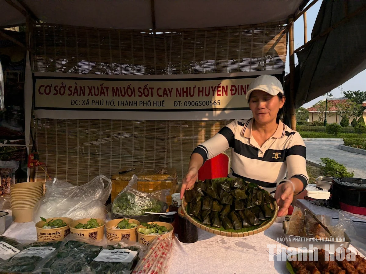 Mang hương vị quê nhà đến ngày hội ẩm thực xứ Thanh