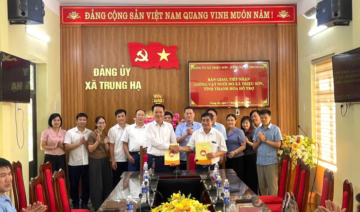 Triệu Sơn kết nối nguồn lực hỗ trợ xã Trung Hạ phát triển kinh tế