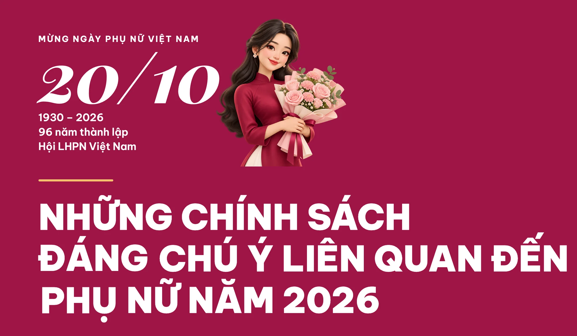 Những chính sách đáng chú ý liên quan đến phụ nữ năm 2026