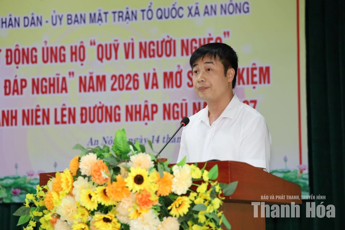 Xã An Nông phát động ủng hộ “Quỹ vì người nghèo”