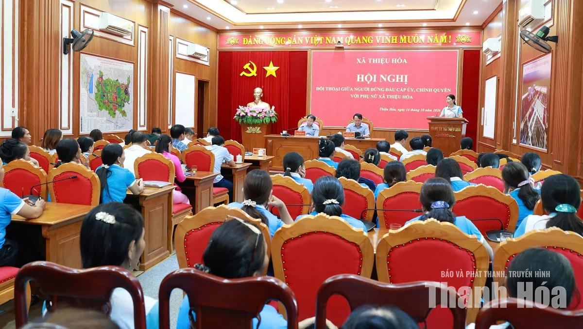 Xã Thiệu Hóa đối thoại với cán bộ, hội viên phụ nữ