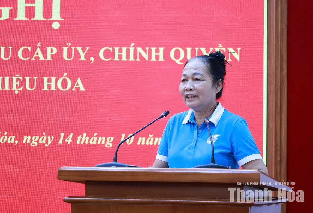 Xã Thiệu Hóa đối thoại với cán bộ, hội viên phụ nữ
