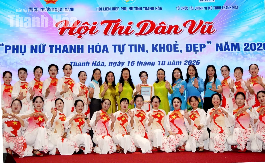 Sôi nổi hội thi dân vũ “Phụ nữ Thanh Hóa tự tin, khỏe, đẹp”