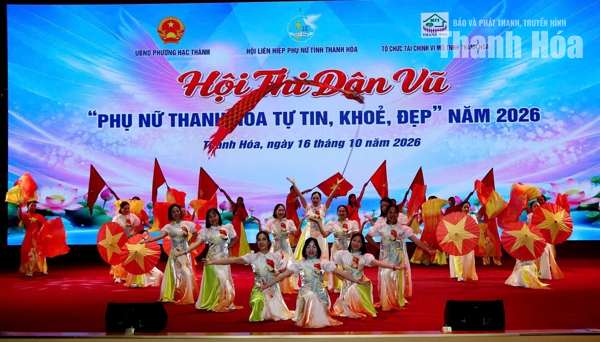Sôi nổi hội thi dân vũ “Phụ nữ Thanh Hóa tự tin, khỏe, đẹp”