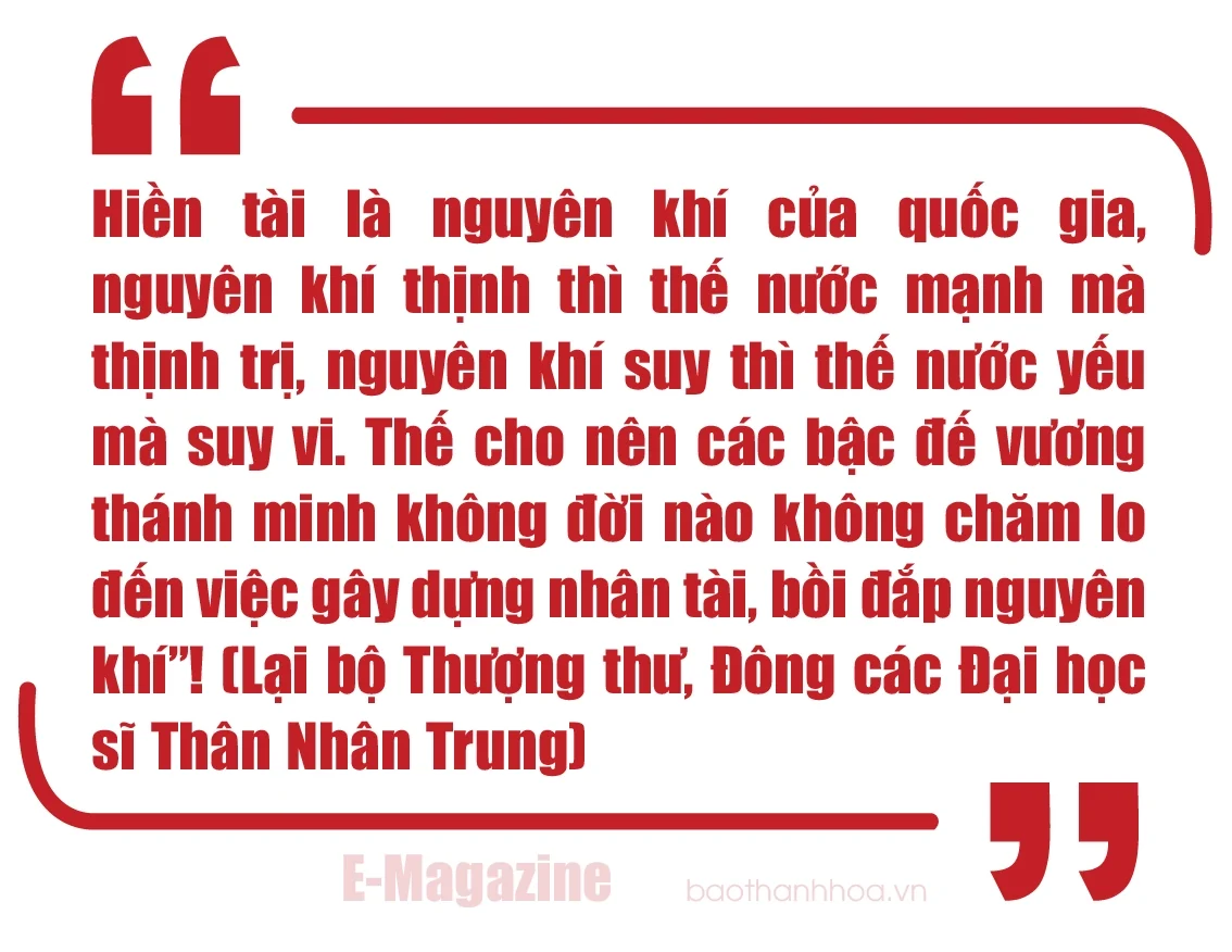 [E-Magazine] Trọng dụng nhân tài: Dưỡng nguyên khí quốc gia, vun nền tảng phát triển