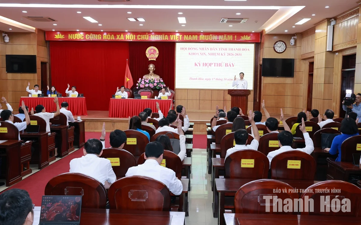 Kỳ họp thứ 7 HĐND tỉnh Thanh Hóa khóa XIX thông qua nhiều nội dung quan trọng