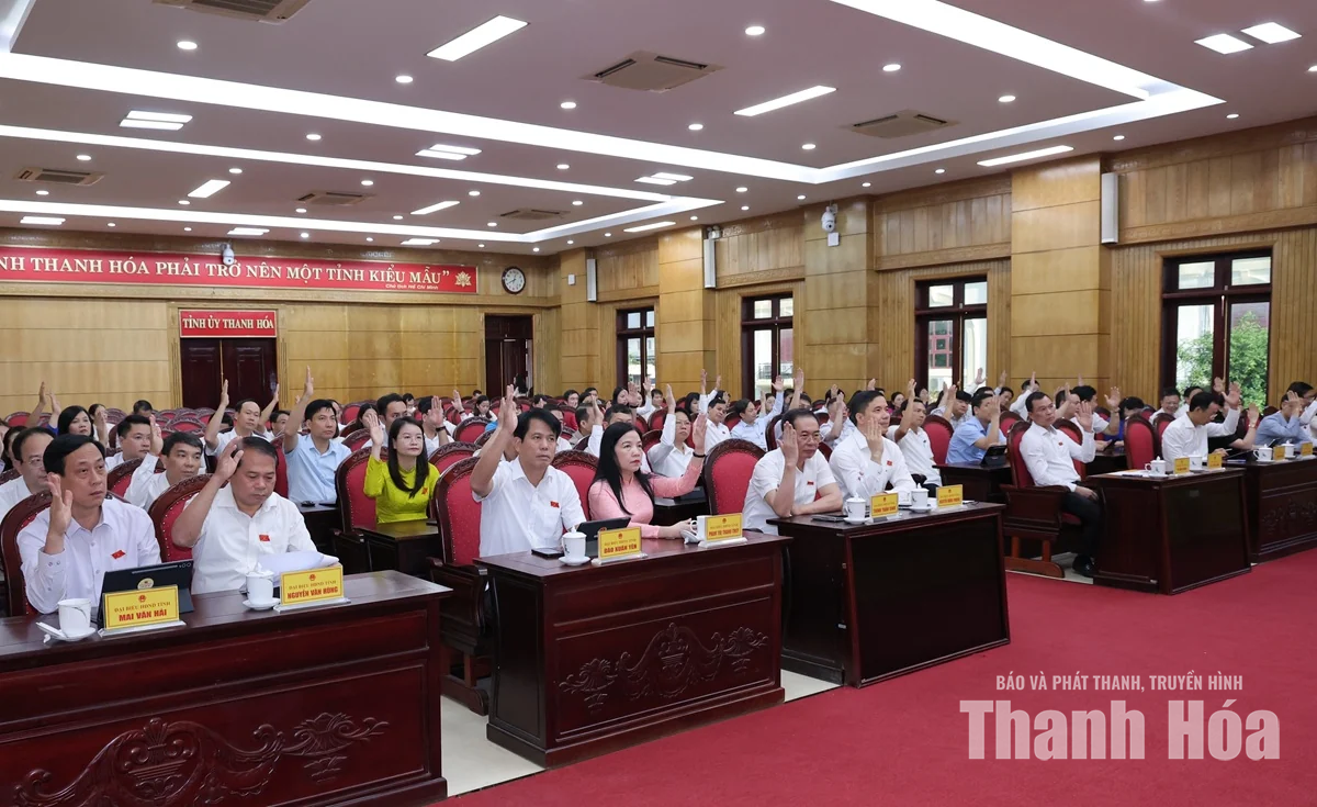 Kỳ họp thứ 7 HĐND tỉnh Thanh Hóa khóa XIX thông qua nhiều nội dung quan trọng