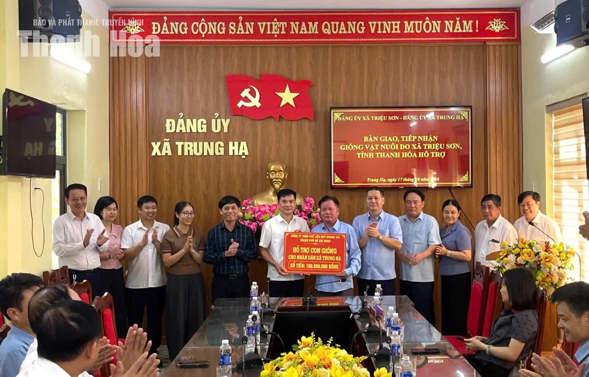 Triệu Sơn kết nối nguồn lực hỗ trợ xã Trung Hạ phát triển kinh tế