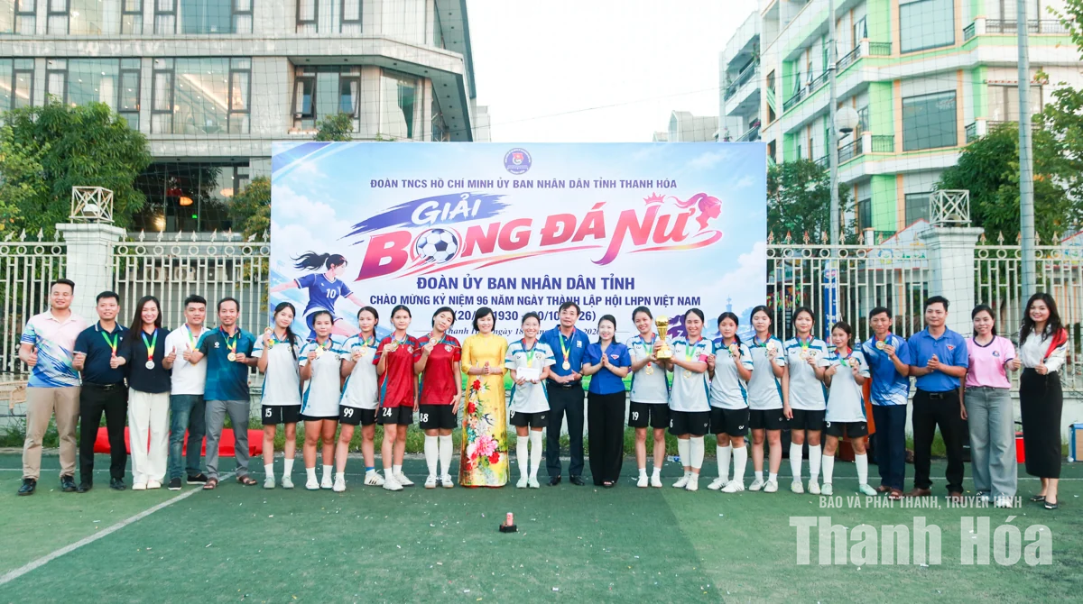 Sôi nổi Giải bóng đá nữ Đoàn UBND tỉnh năm 2026