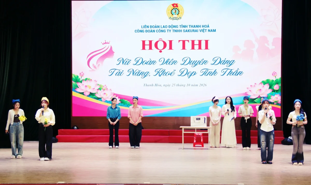 Sôi nổi hội thi “Nữ đoàn viên duyên dáng, tài năng, khỏe đẹp tinh thần”