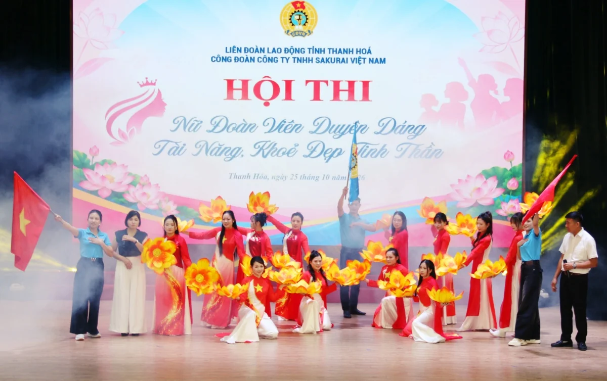 Sôi nổi hội thi “Nữ đoàn viên duyên dáng, tài năng, khỏe đẹp tinh thần”