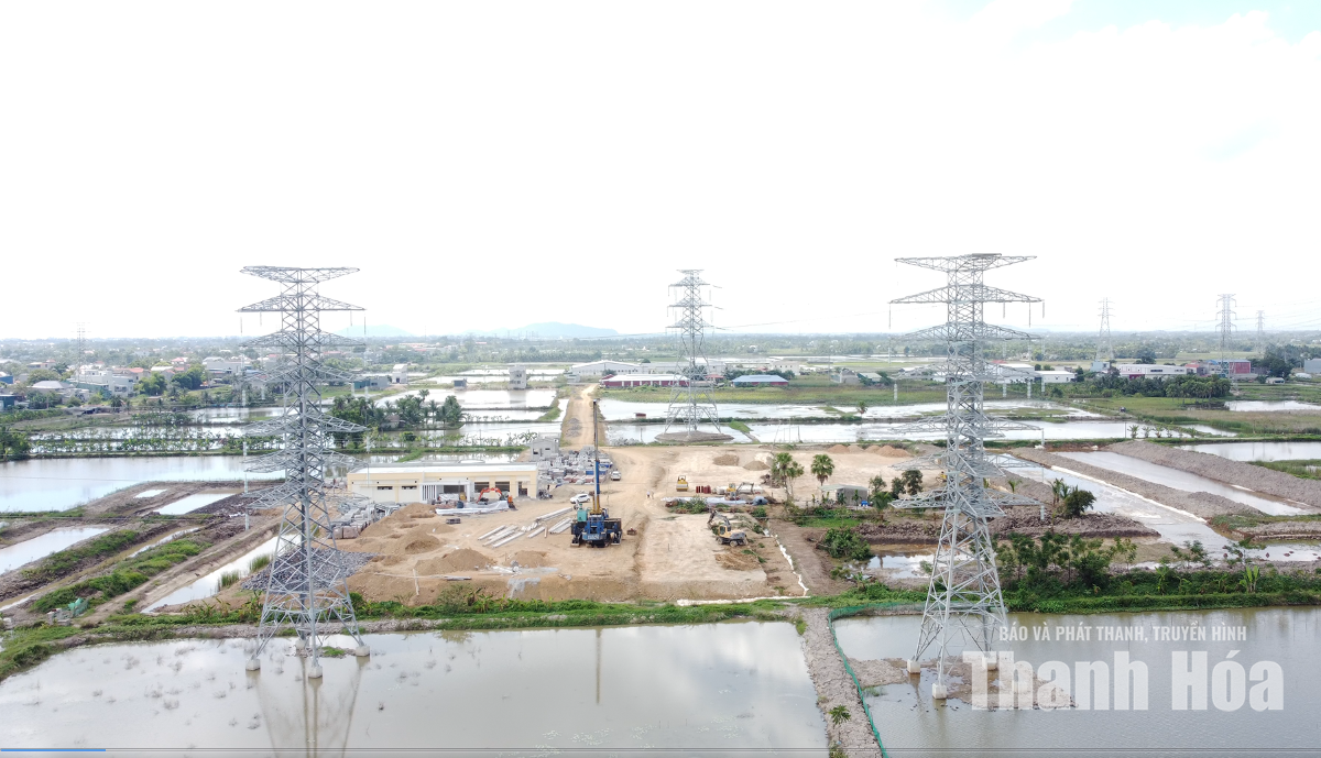 Dồn lực đưa Trạm biến áp 220kV Sầm Sơn và đường dây đấu nối về đích trong tháng 12/2026