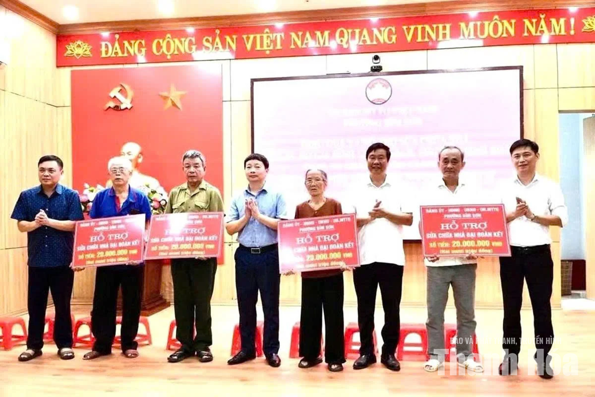 Chăm lo đời sống cho hộ nghèo, gia đình chính sách ở phường Bỉm Sơn