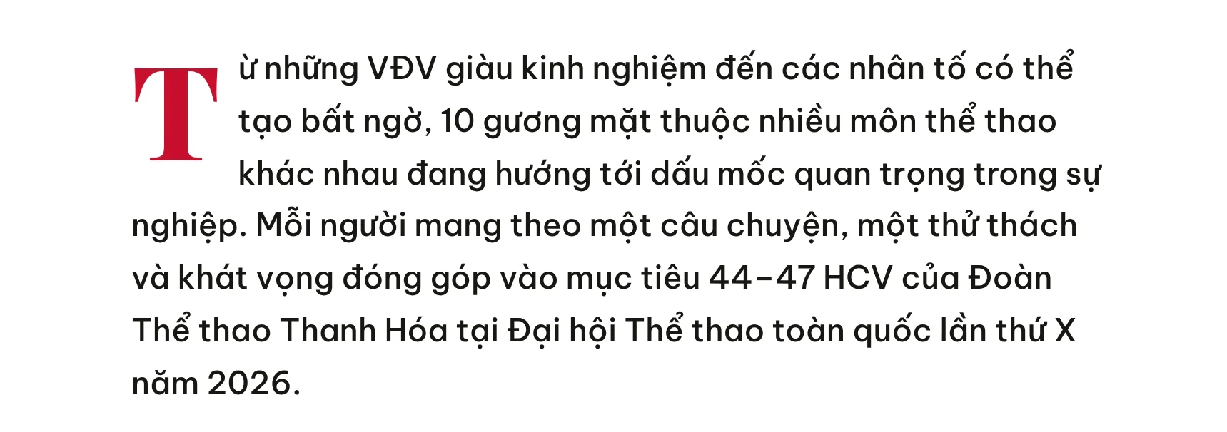 10 gương mặt đáng chú ý của thể thao Thanh Hóa tại Đại hội Thể thao toàn quốc lần thứ X