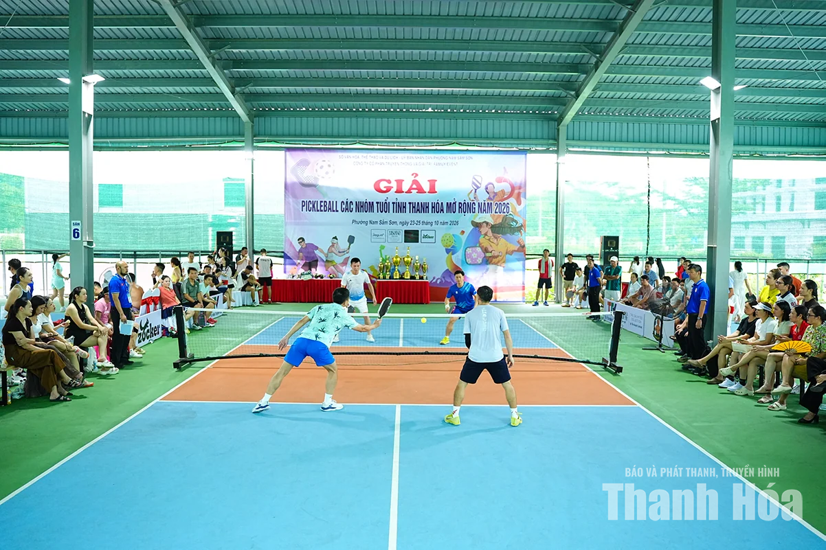 Giải Pickleball các nhóm tuổi tỉnh Thanh Hóa mở rộng năm 2026 khép lại thành công
