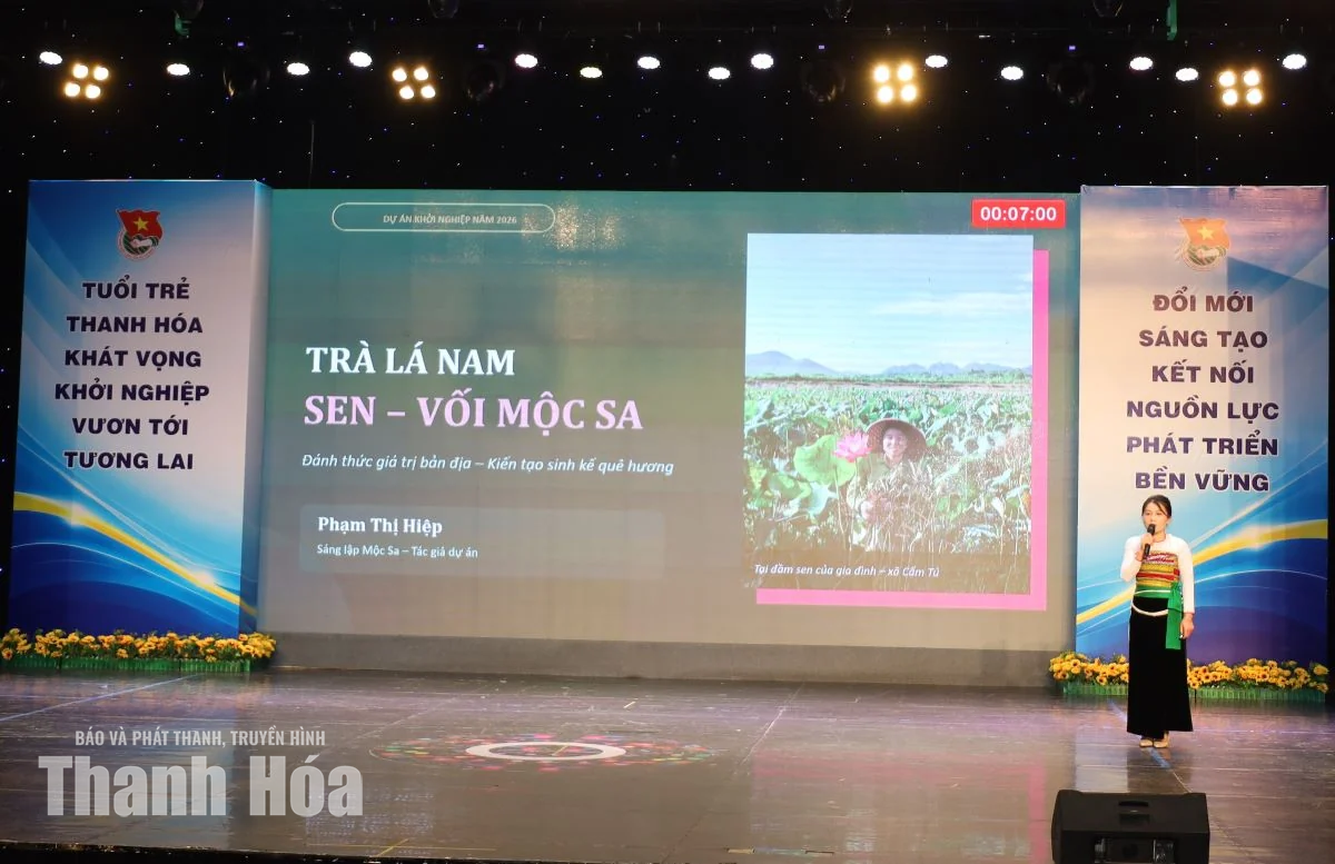 Trao giải cho 10 dự án lọt vào vòng chung kết “Dự án khởi nghiệp trong đoàn viên thanh niên tỉnh Thanh Hoá” năm 2026