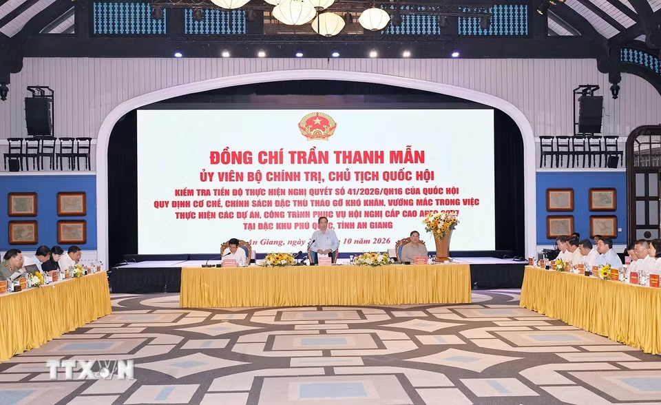Chủ tịch Quốc hội Trần Thanh Mẫn nhấn mạnh tinh thần 3 không trong thực hiện dự án phục vụ APEC 2027