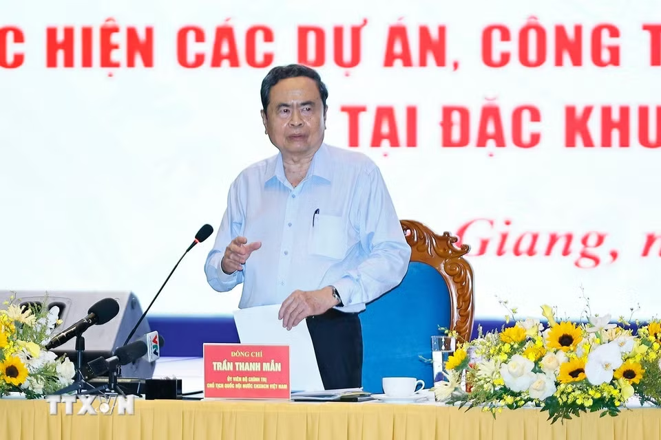 Chủ tịch Quốc hội Trần Thanh Mẫn nhấn mạnh tinh thần 3 không trong thực hiện dự án phục vụ APEC 2027