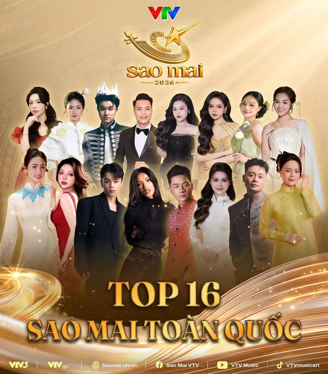 Sao Mai 2026: Công bố 16 thí sinh vào vòng Chung kết toàn quốc