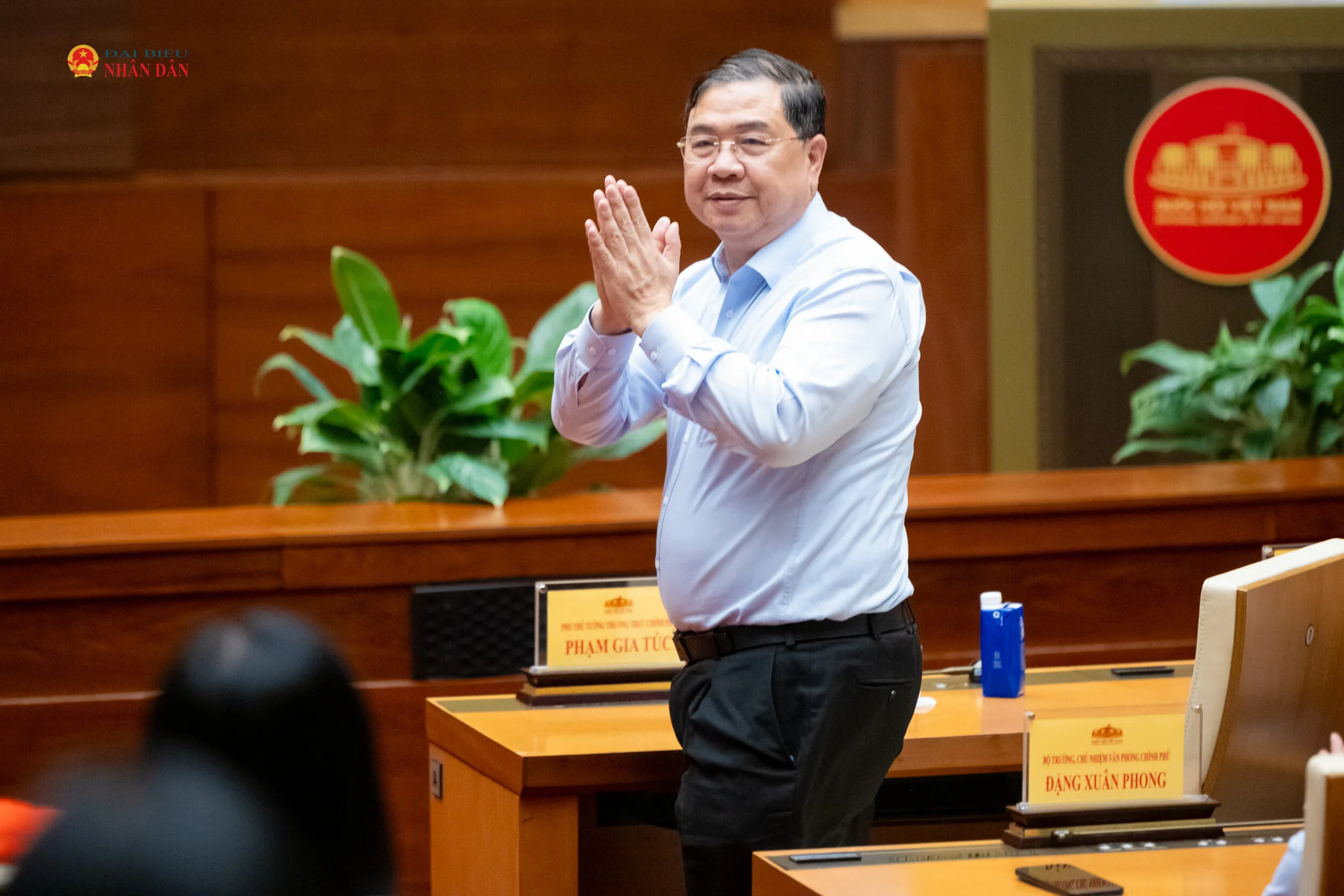 Thủ tướng Lê Minh Hưng và Chủ tịch Quốc hội Trần Thanh Mẫn gặp mặt nữ đại biểu Quốc hội