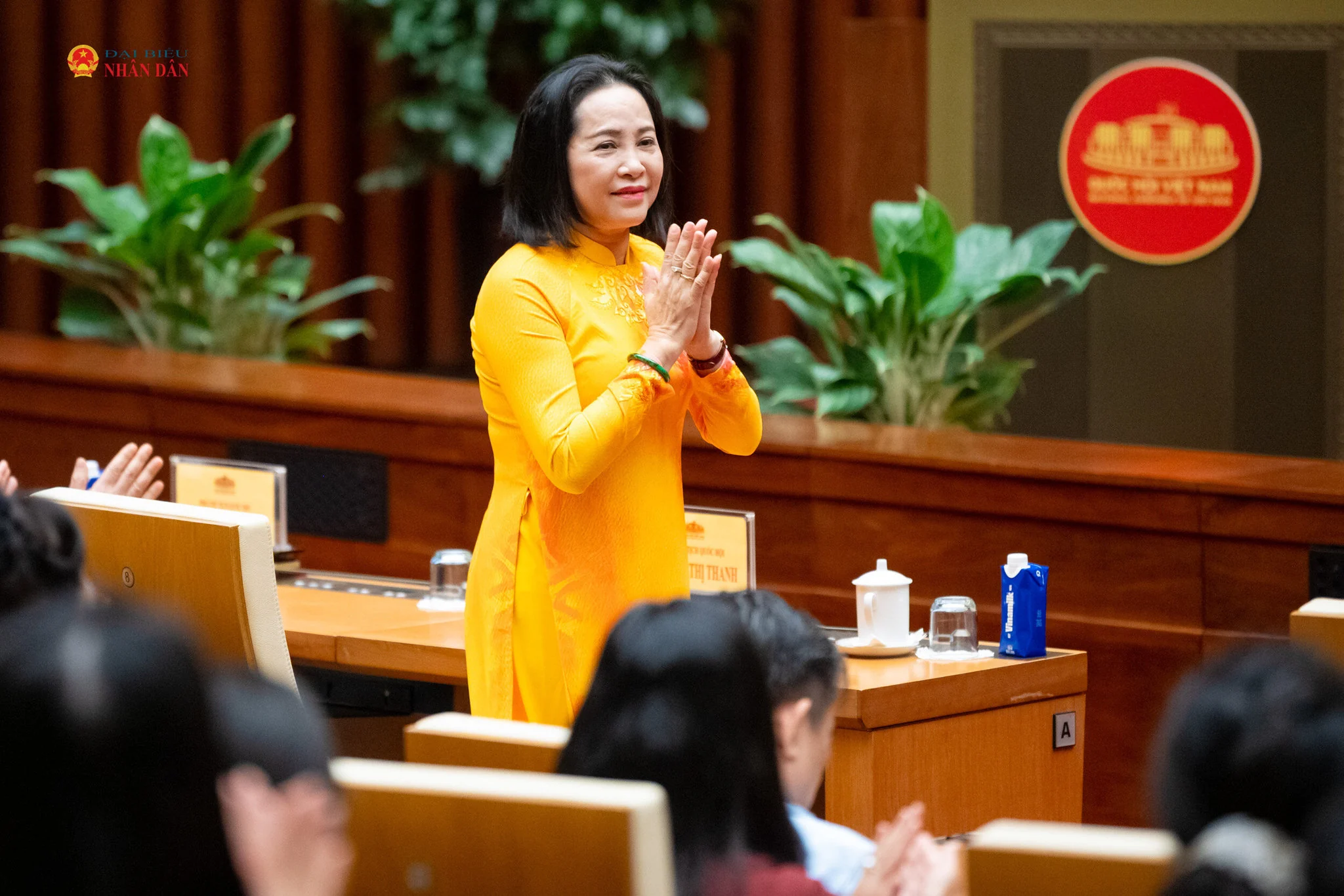 Thủ tướng Lê Minh Hưng và Chủ tịch Quốc hội Trần Thanh Mẫn gặp mặt nữ đại biểu Quốc hội