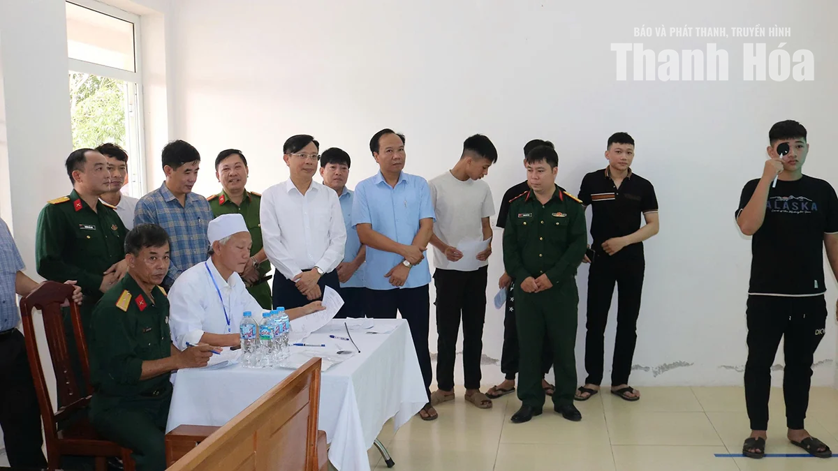 Xã Hoằng Tiến tổ chức sơ tuyển sức khỏe nghĩa vụ quân sự năm 2027