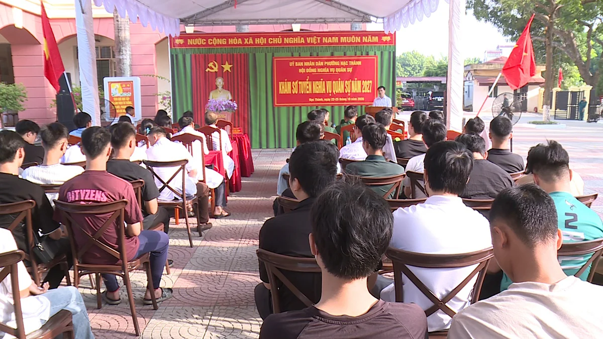 Phường Hạc Thành quyết tâm tuyển quân đúng, đủ, nâng cao chất lượng ngay từ khâu sơ tuyển