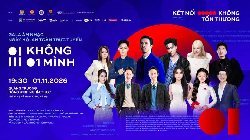 Đen, MONO cùng dàn nghệ sĩ hội tụ tại Ngày hội “Không Một Mình” 2026