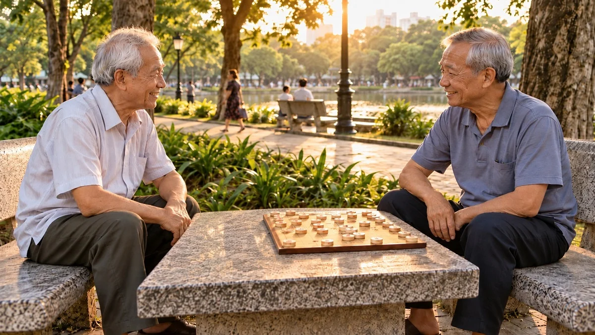 Thoát cảnh mất ngủ, suy nhược nhờ người bạn đánh cờ