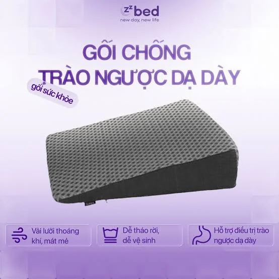 Gối chống trào ngược dạ dày Zzbed – Tiện lợi từ thiết kế đến sử dụng