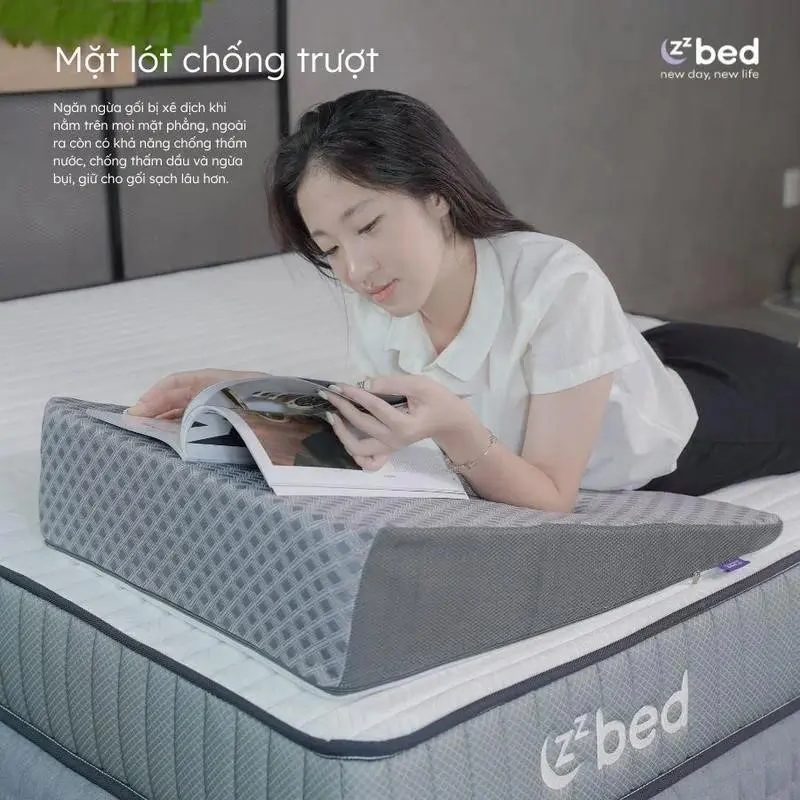 Gối chống trào ngược dạ dày Zzbed – Tiện lợi từ thiết kế đến sử dụng