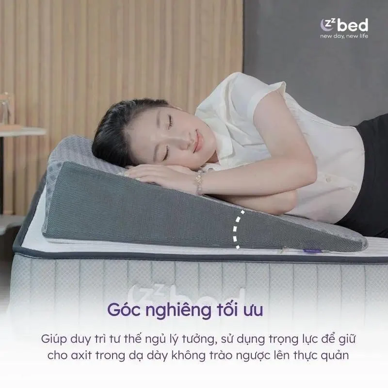Gối chống trào ngược dạ dày Zzbed – Tiện lợi từ thiết kế đến sử dụng