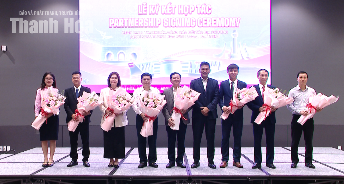 AEON MALL Thanh Hóa ký kết hợp tác cùng các đơn vị, doanh nghiệp địa phương