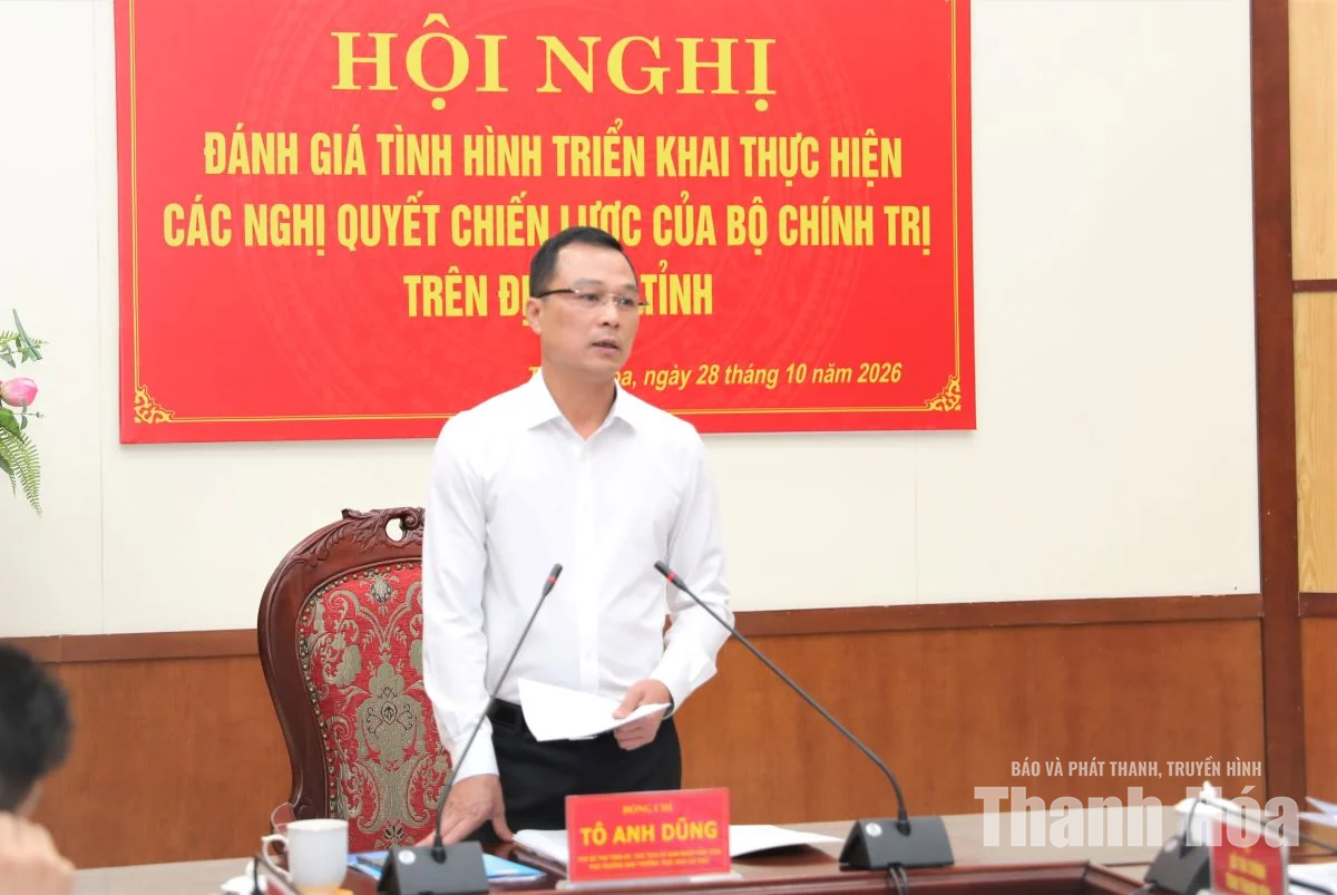 Đánh giá tình hình thực hiện các nghị quyết chiến lược của Bộ Chính trị