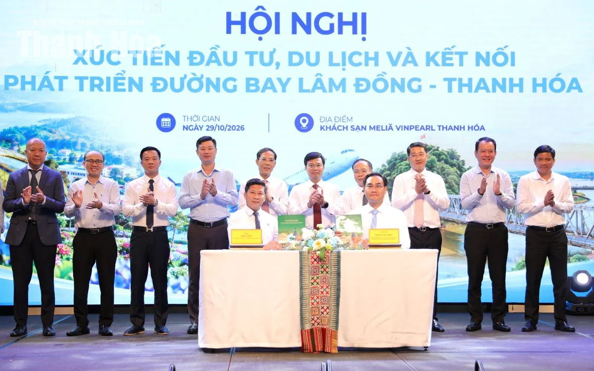 Tăng cường xúc tiến đầu tư, du lịch và kết nối phát triển đường bay Lâm Đồng - Thanh Hóa