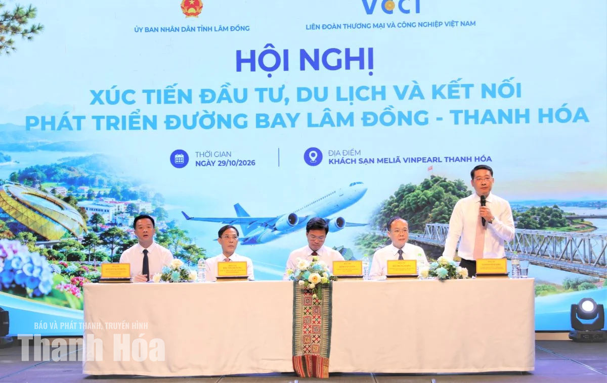 Tăng cường xúc tiến đầu tư, du lịch và kết nối phát triển đường bay Lâm Đồng - Thanh Hóa