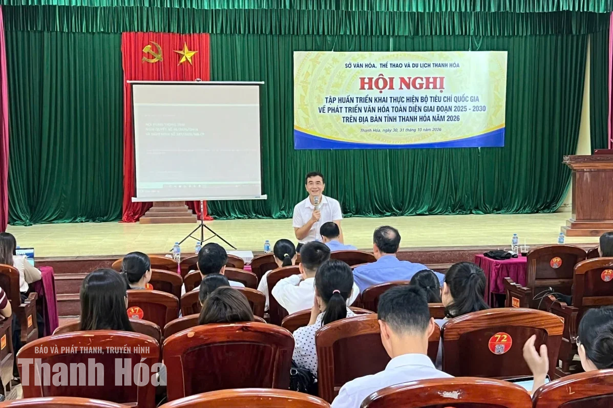 Tập huấn triển khai Bộ tiêu chí quốc gia về phát triển văn hóa