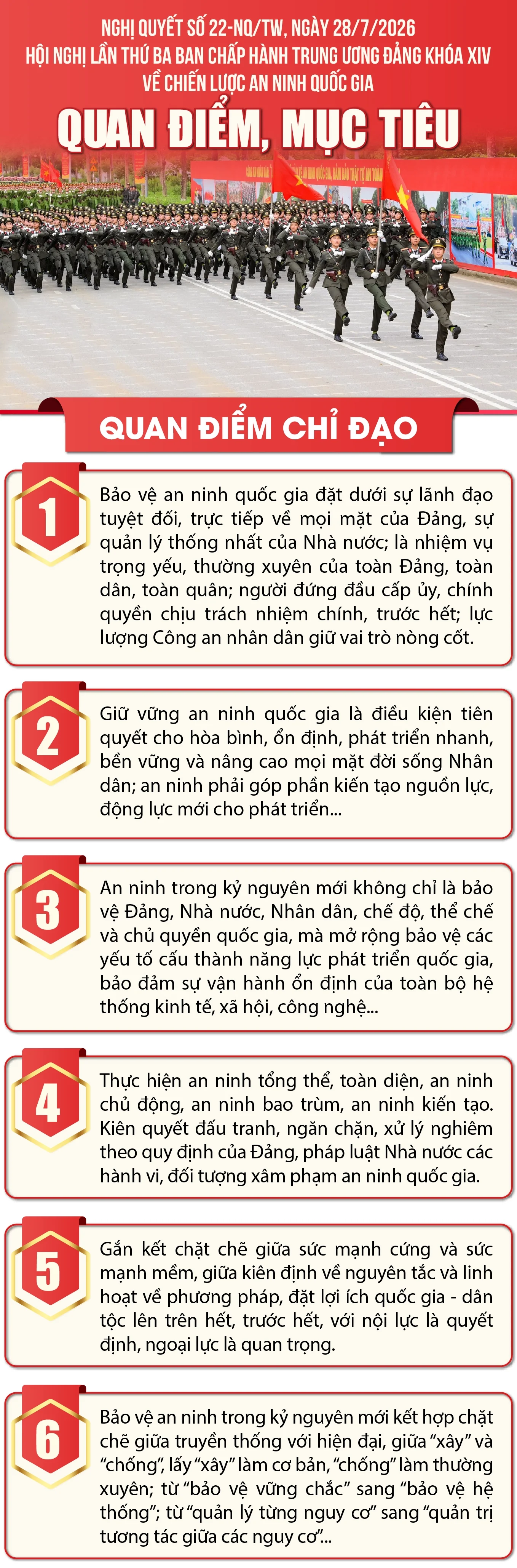 Nghị quyết 22-NQ/TW: Quan điểm, mục tiêu về chiến lược an ninh quốc gia