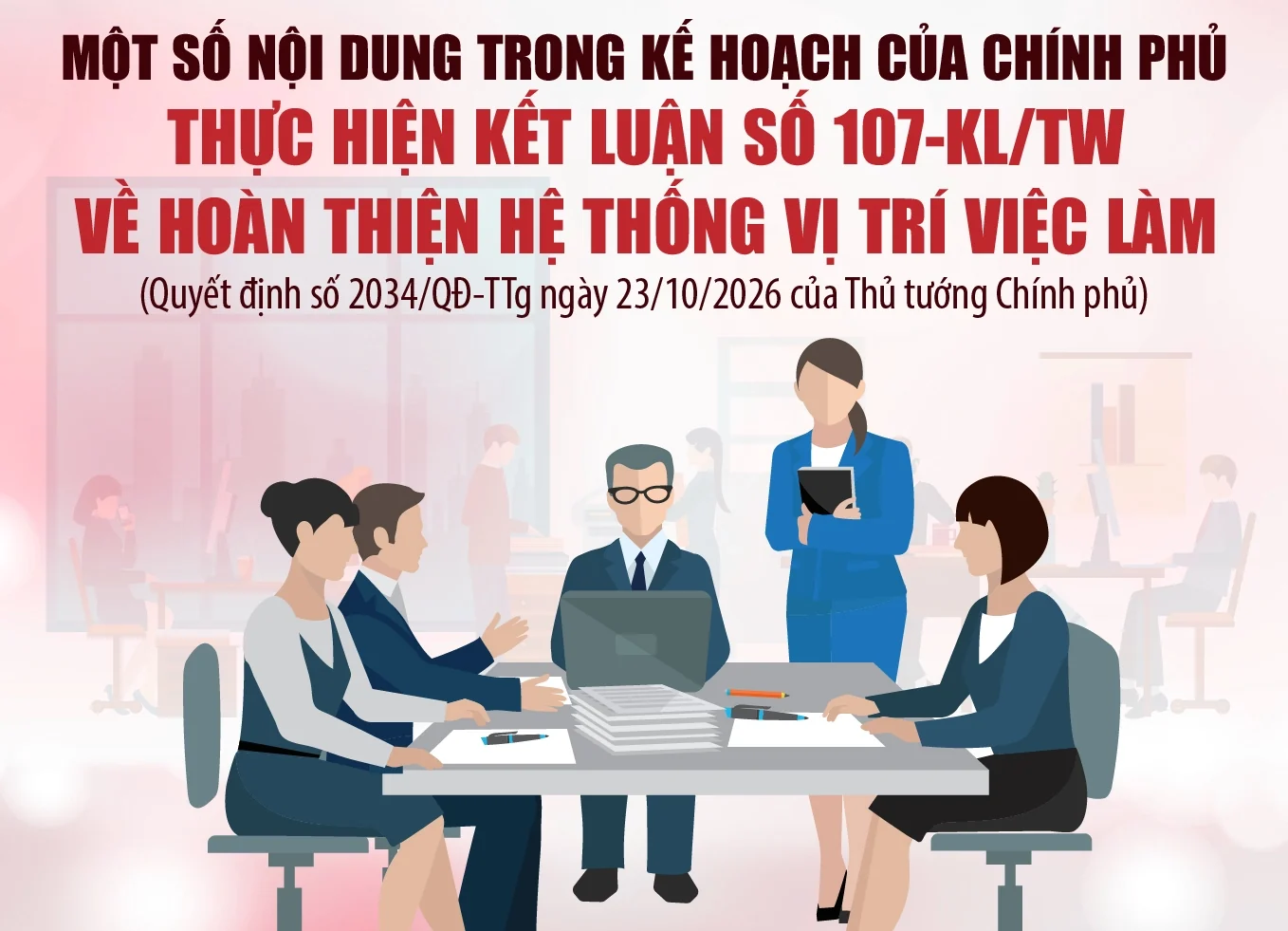 Một số nội dung trong Kế hoạch của Chính phủ thực hiện Kết luận số 107-KL/TW