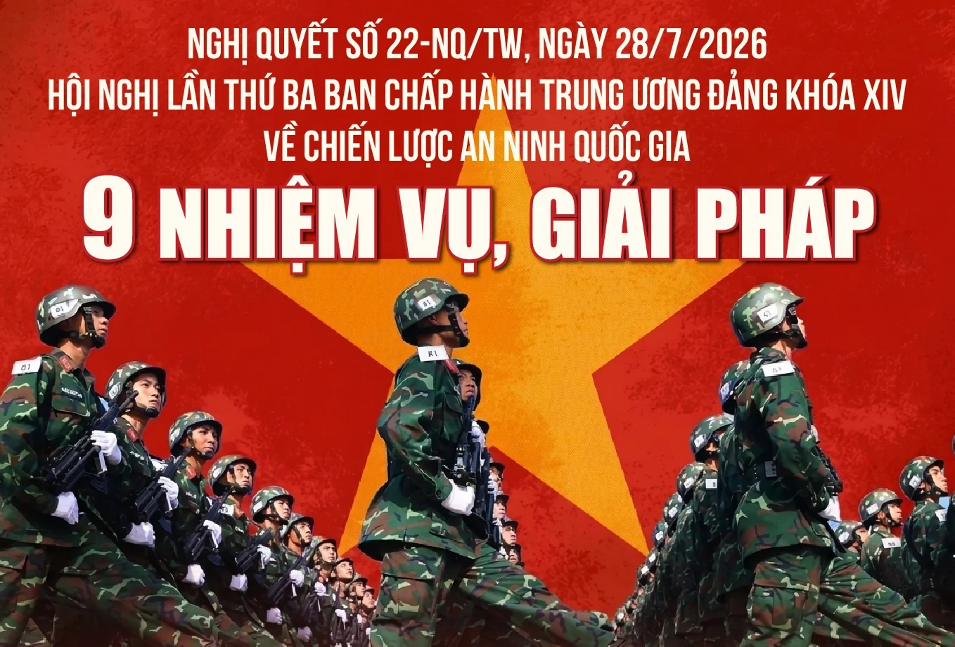 Nghị quyết 22-NQ/TW: 9 nhiệm vụ, giải pháp về chiến lược an ninh quốc gia