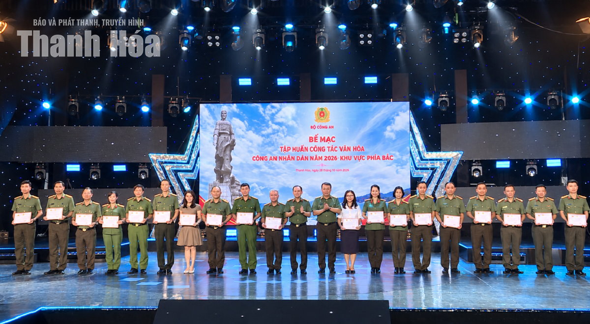 Bế mạc tập huấn công tác văn hóa Công an nhân dân năm 2026 khu vực phía Bắc
