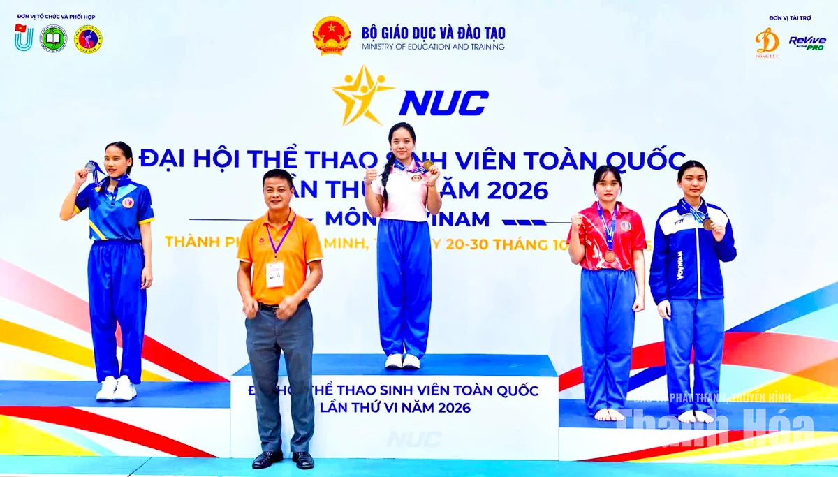 Trường Đại học Hồng Đức giành 9 huy chương tại Đại hội Thể thao sinh viên toàn quốc