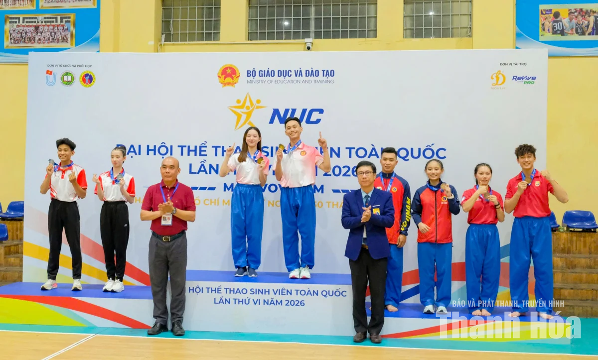 Trường Đại học Hồng Đức giành 9 huy chương tại Đại hội Thể thao sinh viên toàn quốc