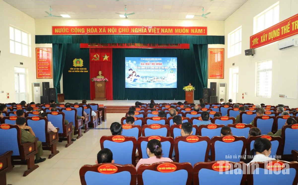 Phường Đông Quang ra mắt mô hình “Mỗi gia đình có 1 công dân số”
